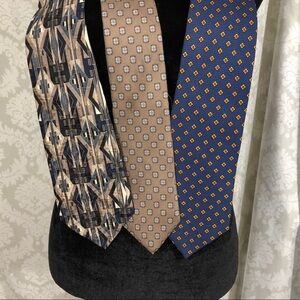 Three Vintage Silk Ties